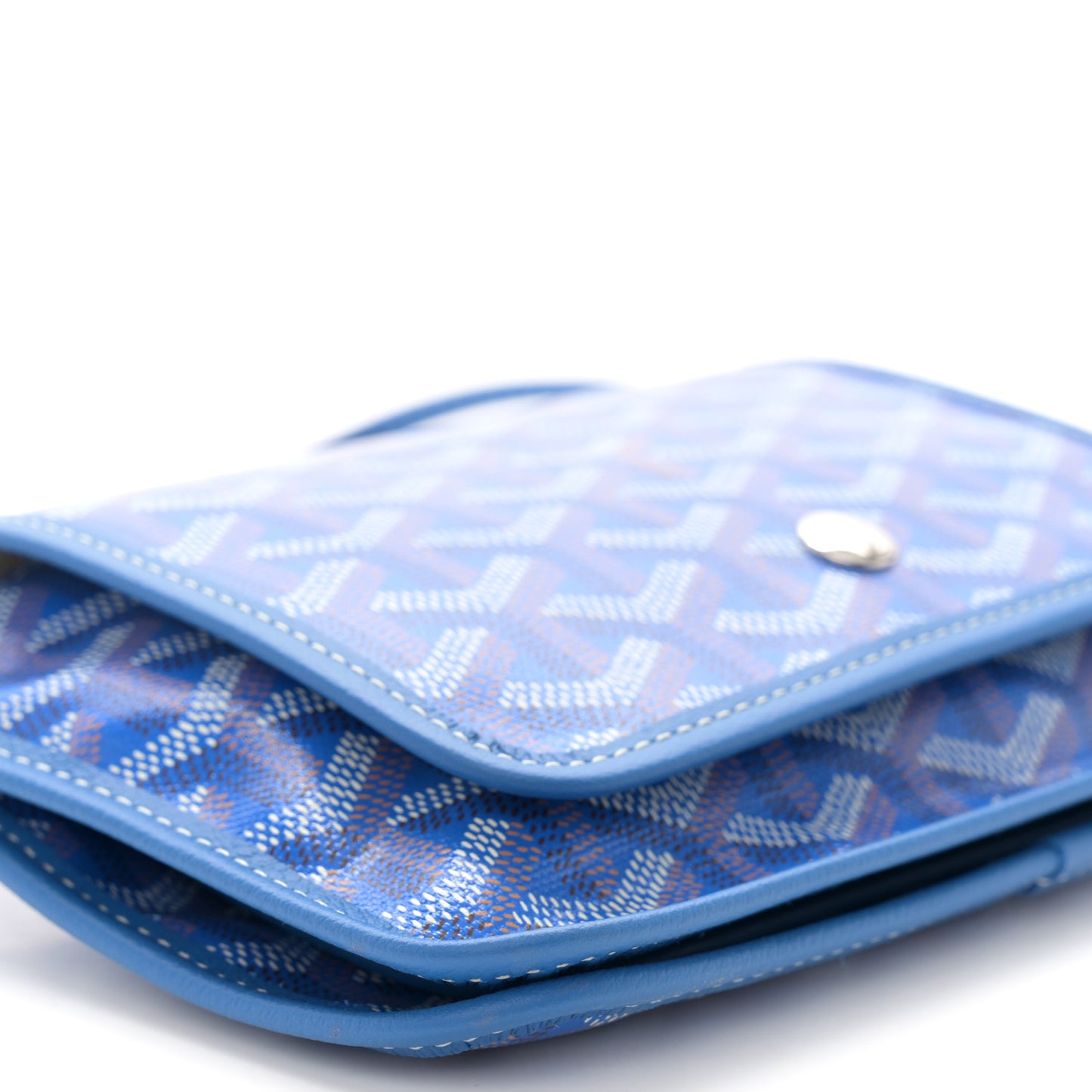Goyardine Plumet Wallet Clutch Sky Blue