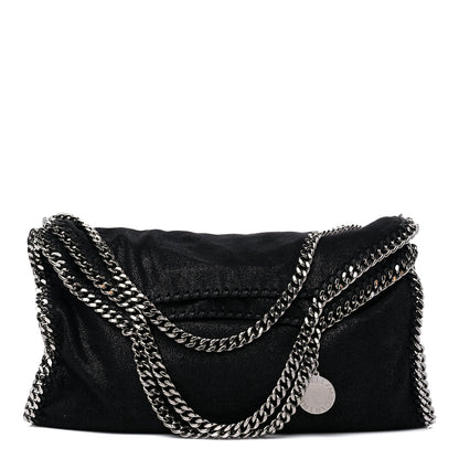 Stella McCartney Shaggy Deer Small Falabella Fold Over Tote Black 1 of 9