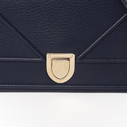 Christian Dior Grained Calfskin Small Diorama Flap Bag Indigo 9 of 9