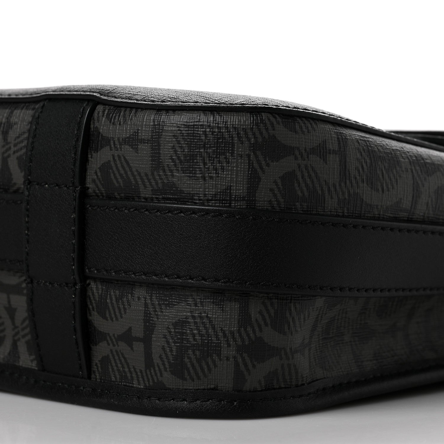 Salvatore Ferragamo Calfskin Gancini Messenger Bag Black 8 of 8