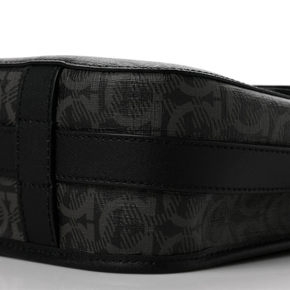 Salvatore Ferragamo Calfskin Gancini Messenger Bag Black 8 of 8