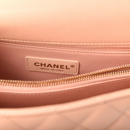 Chanel Caviar Quilted Small Coco Handle Flap Light Pink 8 of 11