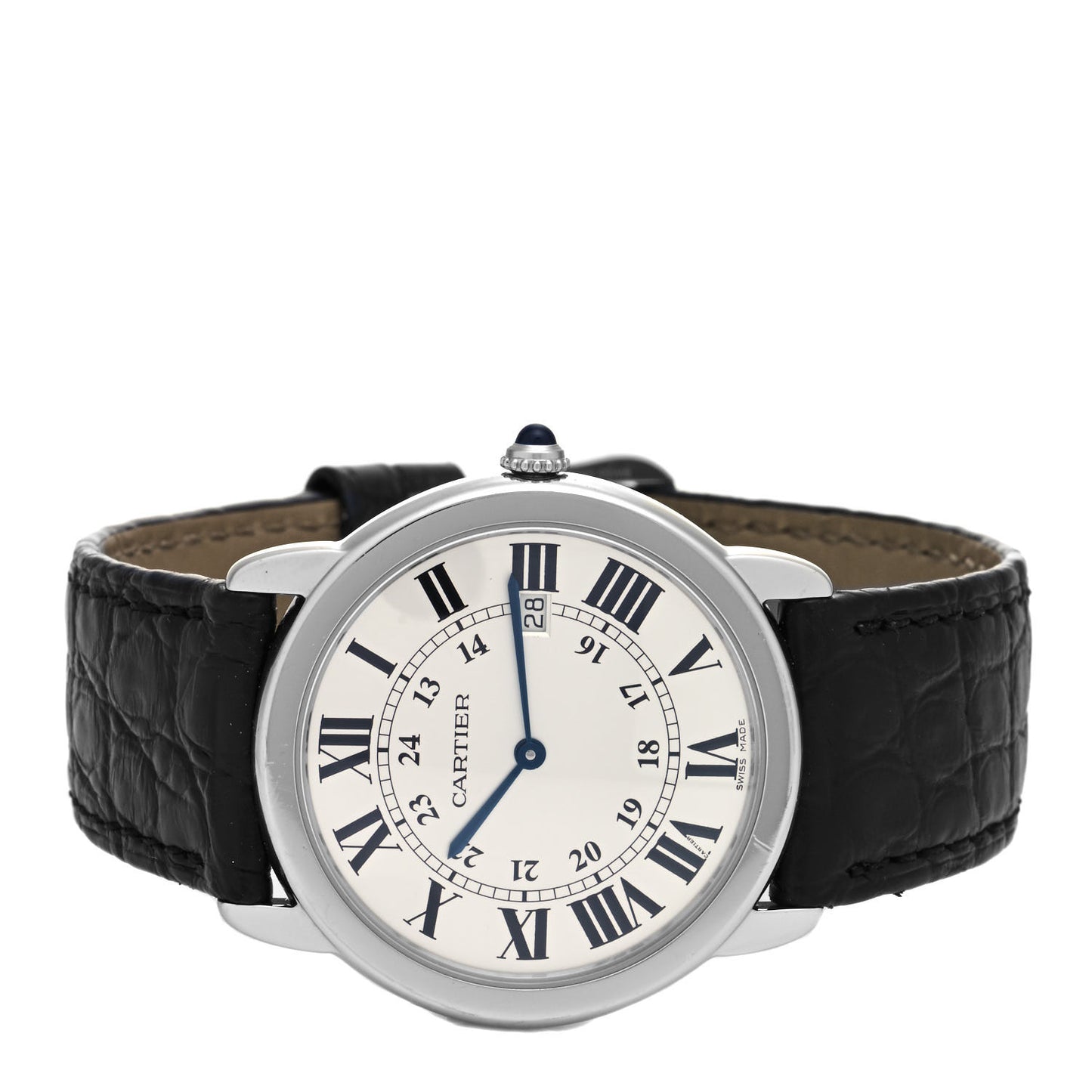 Stainless Steel Alligator 36mm Ronde Solo Quartz Watch