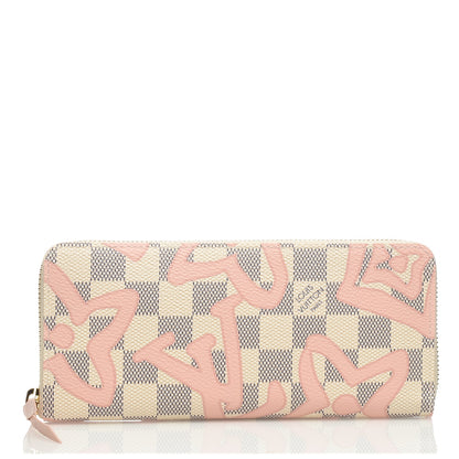 Louis Vuitton Damier Azur Tahitienne Clemence Wallet 1 of 6