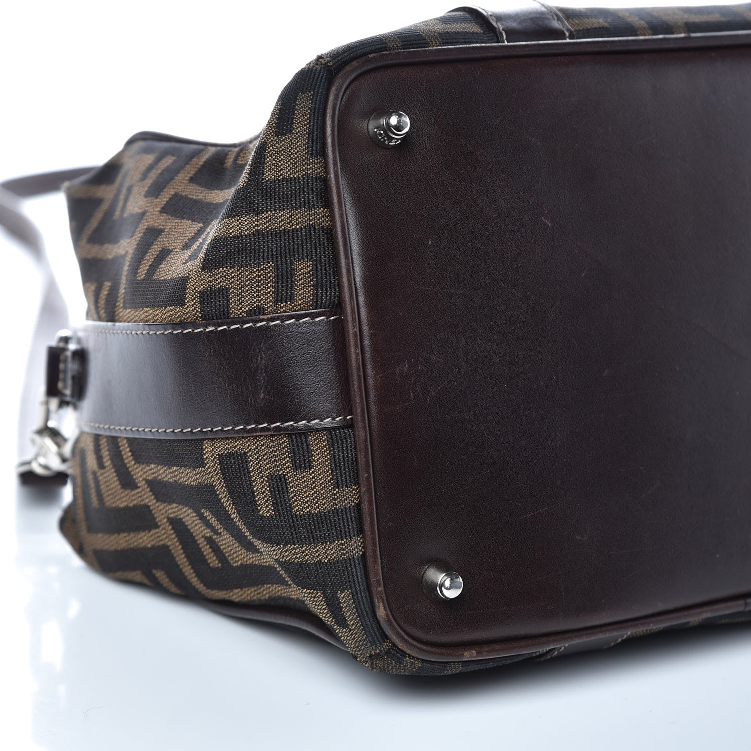 Fendi Zucca Boston Tobacco 10 of 17
