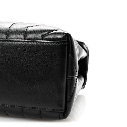 Saint Laurent Calfskin Y Quilted Monogram Medium Loulou Chain Satchel Black 9 of 9