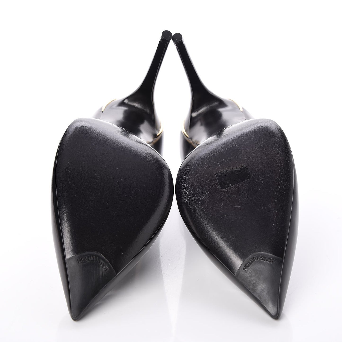Glazed Calfskin Eyeline Pumps 41 Black