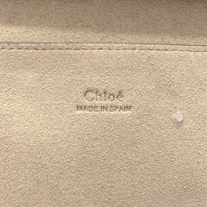 Chloe Suede Calfskin Small Faye Shoulder Bag Airy Grey 6 of 9