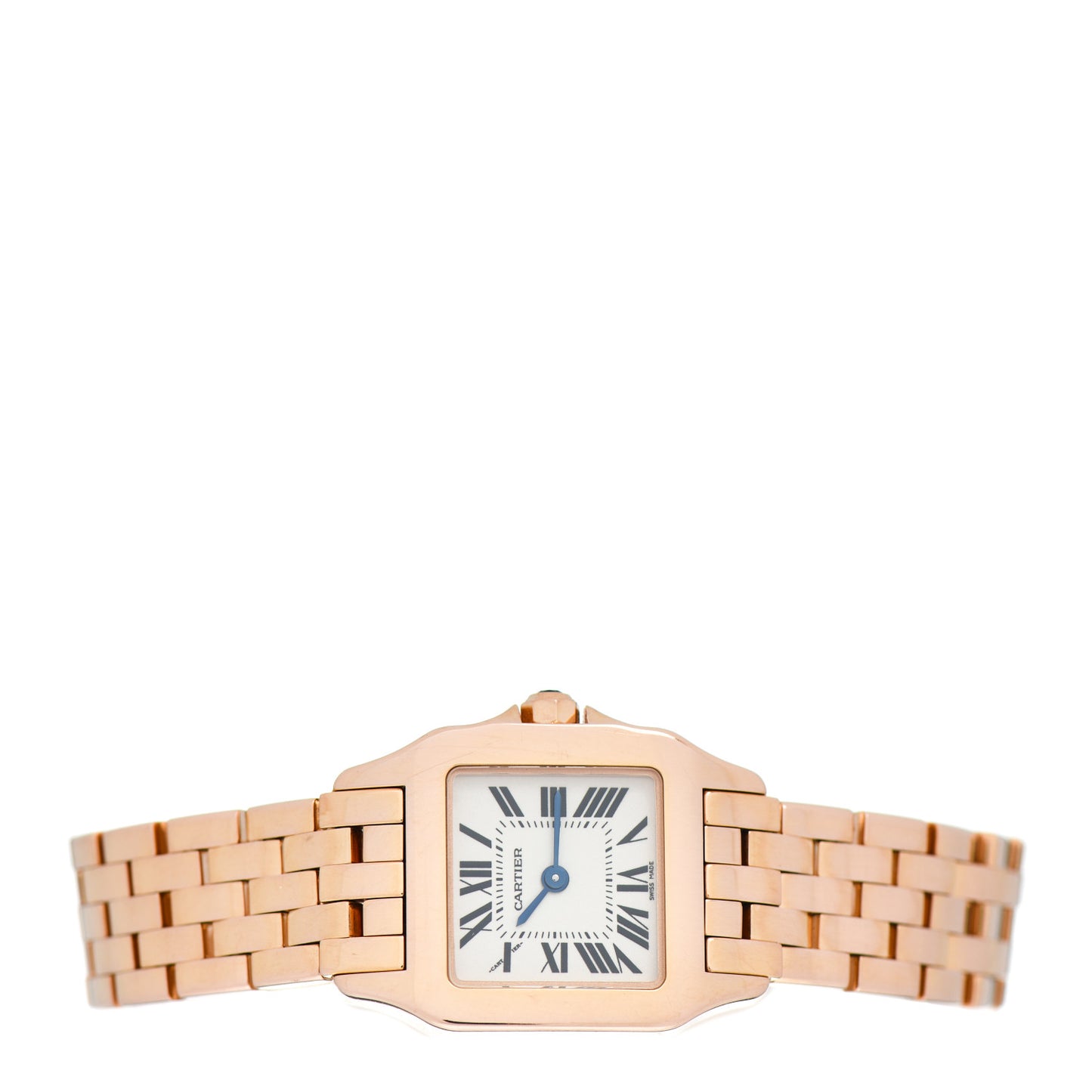 18K Pink Gold 22mm Santos Demoiselle Quartz Watch