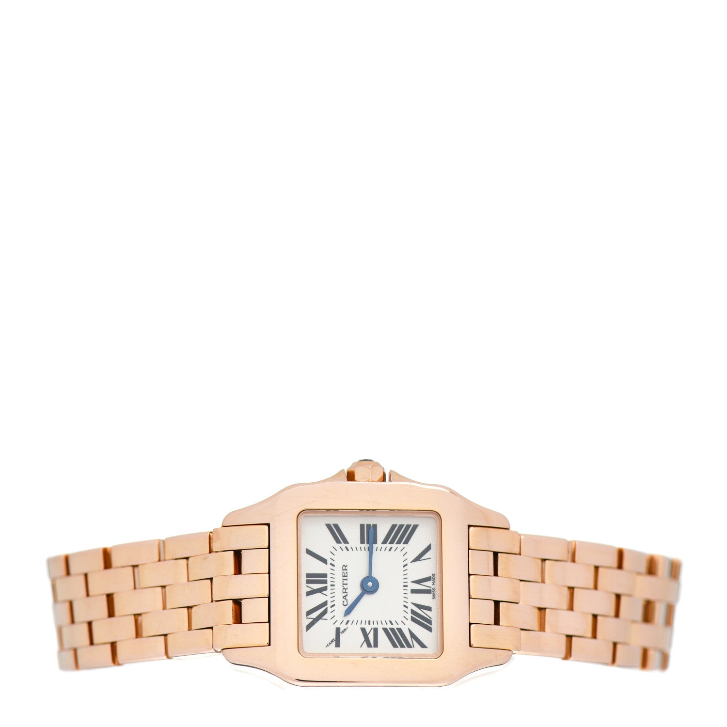 Cartier 18K Pink Gold 22mm Santos Demoiselle Quartz Watch 2 of 5