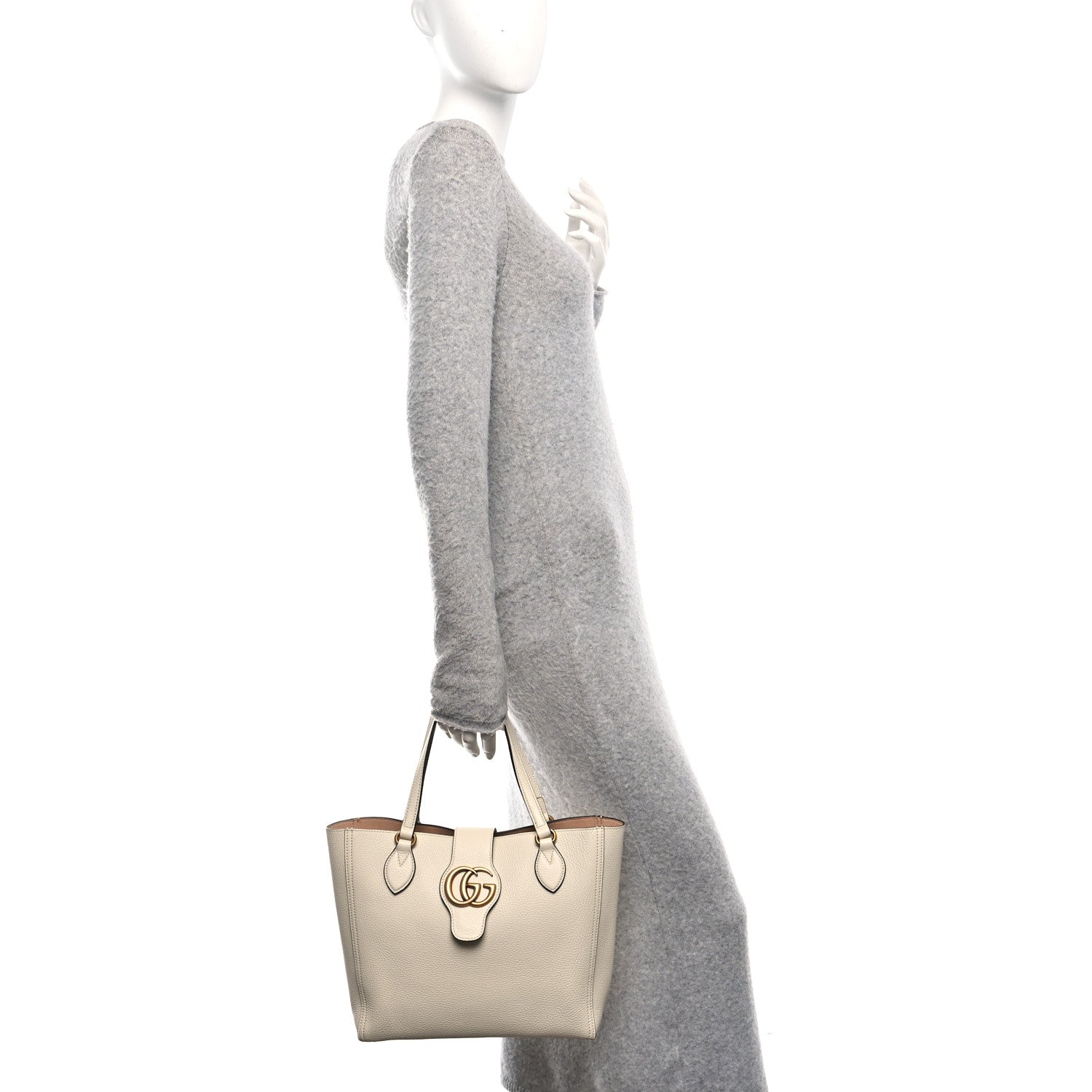 Gucci New Sakai Calfskin Lux Small Dahlia Tote Mystic White 2 of 11