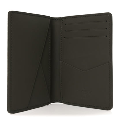 Louis Vuitton Grained Calfskin Aerogram Pocket Organizer Khaki 5 of 7