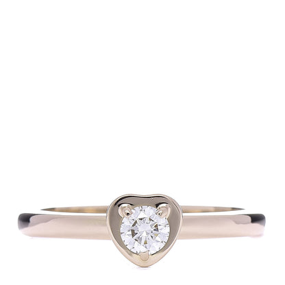 Cartier 18K Pink Gold Diamond D'Amour Heart Ring 48 4.5 1 of 5