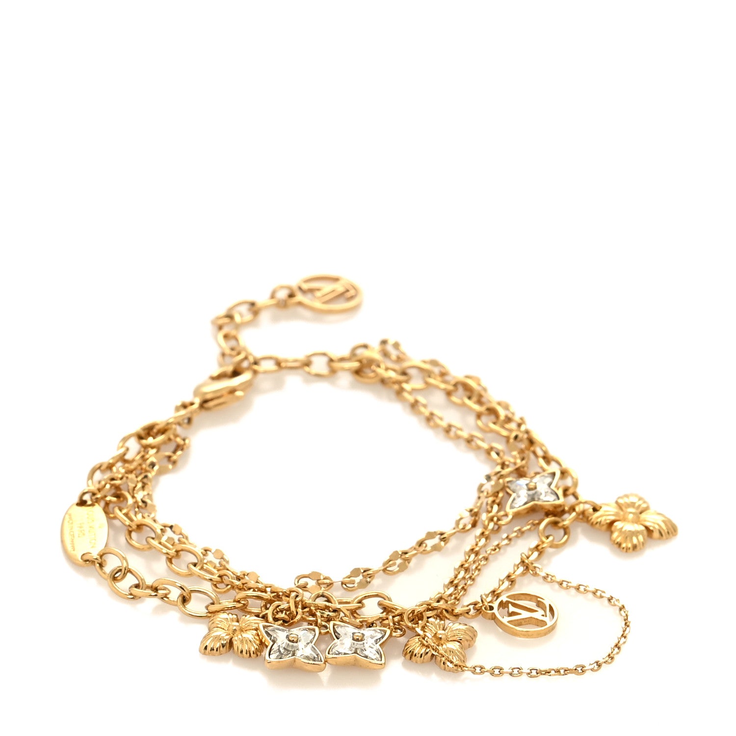 Louis Vuitton Blooming Strass Bracelet Gold 1 of 6