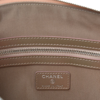 Chanel Iridescent Crumpled Calfskin Medium Cosmetic Case Pink 6 of 7