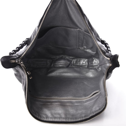 Chanel Glazed Caviar Modern Chain Hobo Black 4 of 15