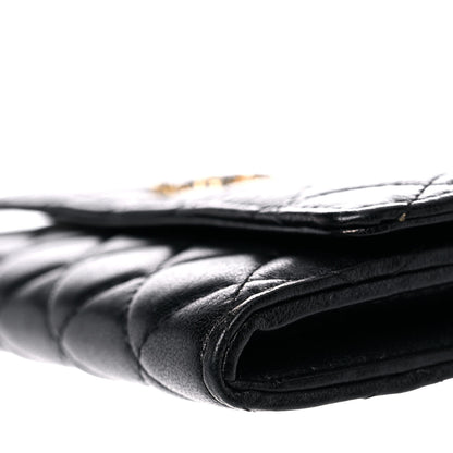 Chanel Lambskin Quilted Medium Chanel 19 Flap Wallet Black 10 of 15