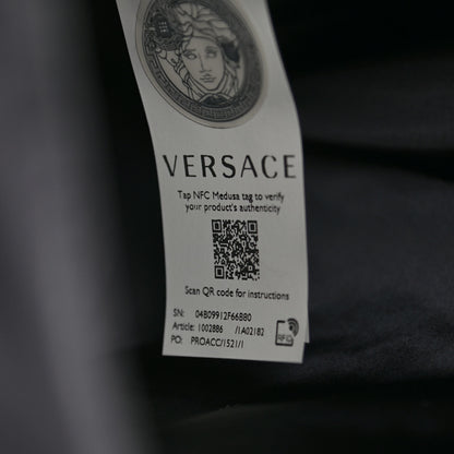 Versace Nylon Barocco Signature Print Backpack Black 7 of 10