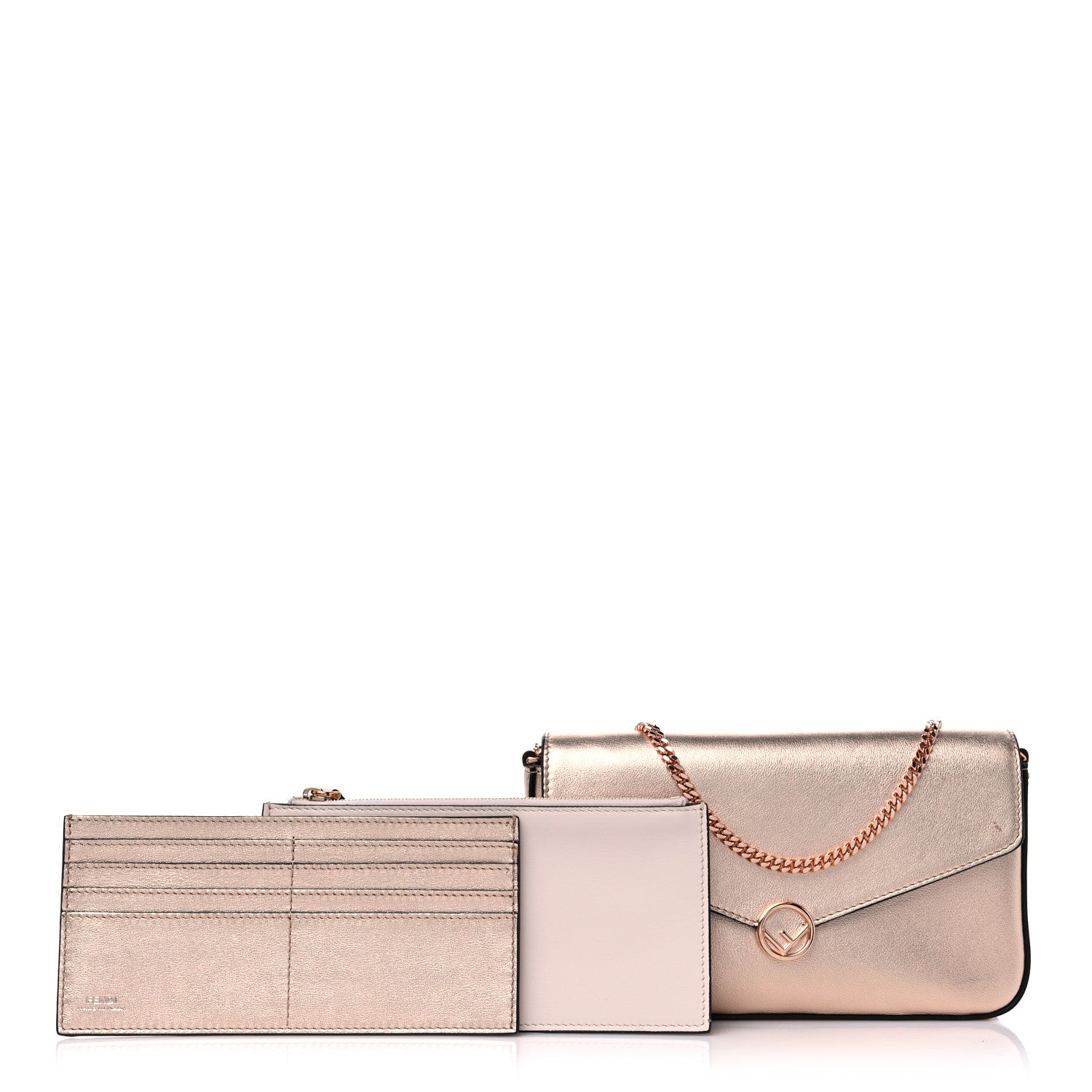 Fendi Vitello Laminato F is Fendi Envelope Wallet on Chain Rame 3 of 11
