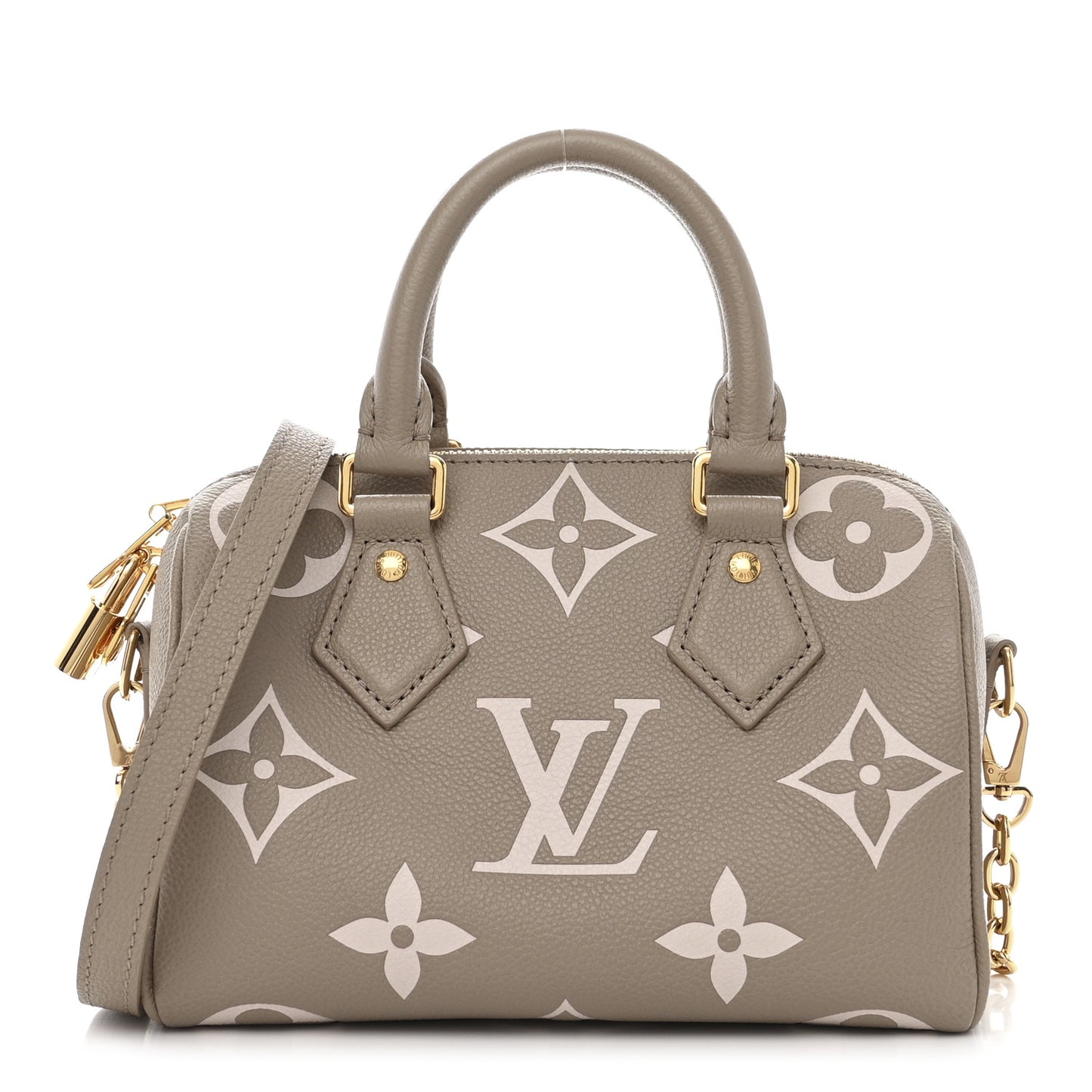 Empreinte Monogram Giant Speedy Bandouliere 20 Creme Beige