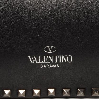 Valentino Garavani Vitello Rockstud Flip-Lock Shoulder Bag Black 9 of 9