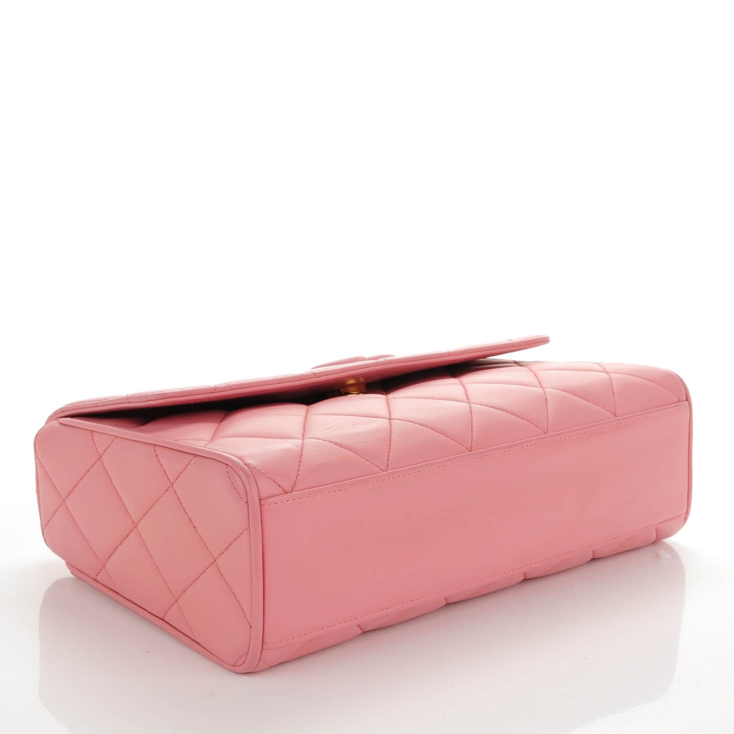 Lambskin Quilted CC Flap Pink