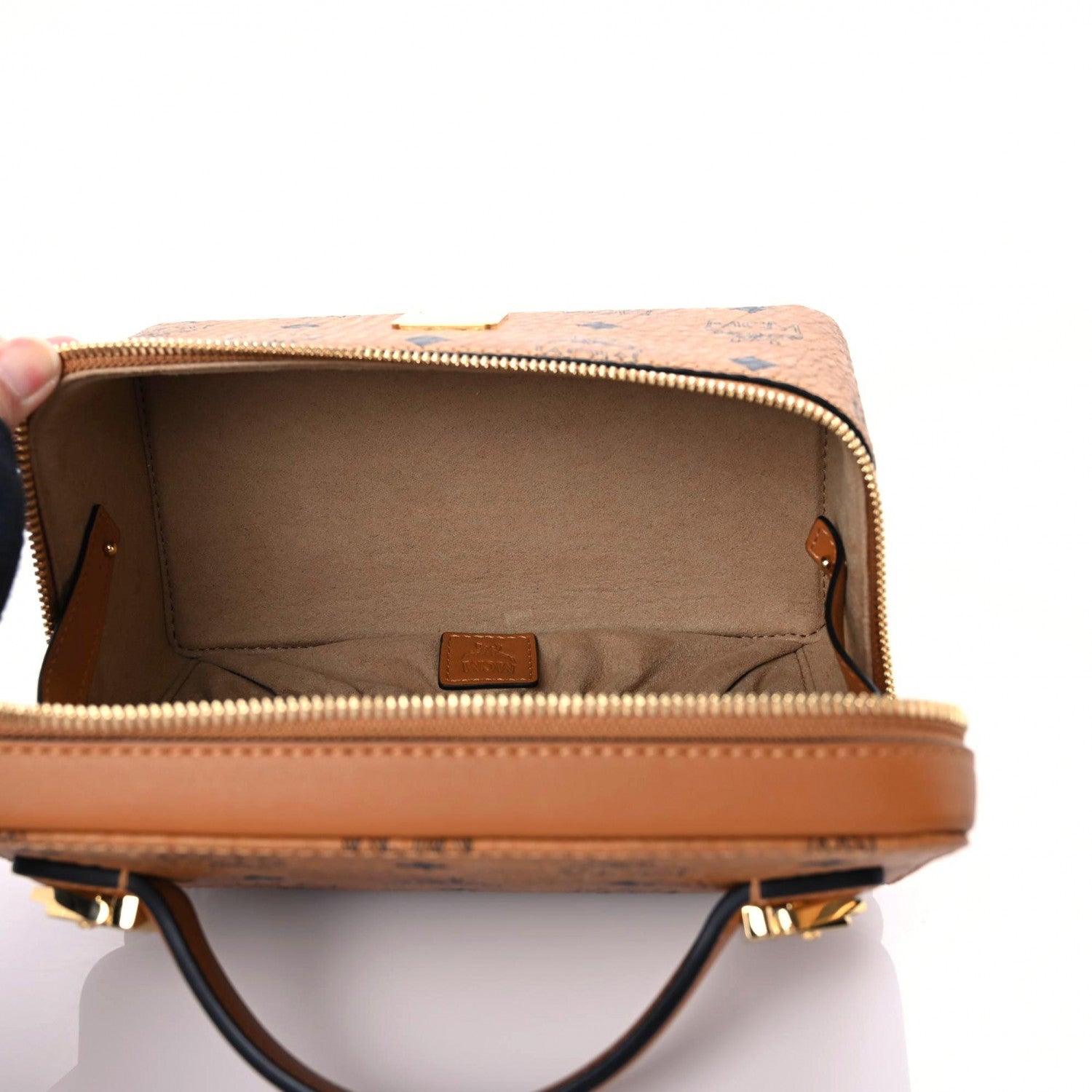 MCM Visetos Rockstar Vanity Case Cognac 6 of 7