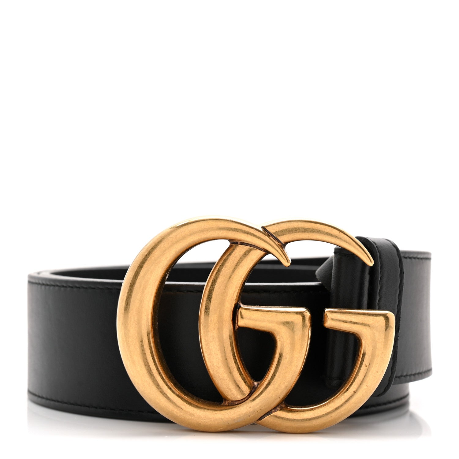 Gucci Calfskin Double G 40mm Belt 75 30 Black 1 of 5