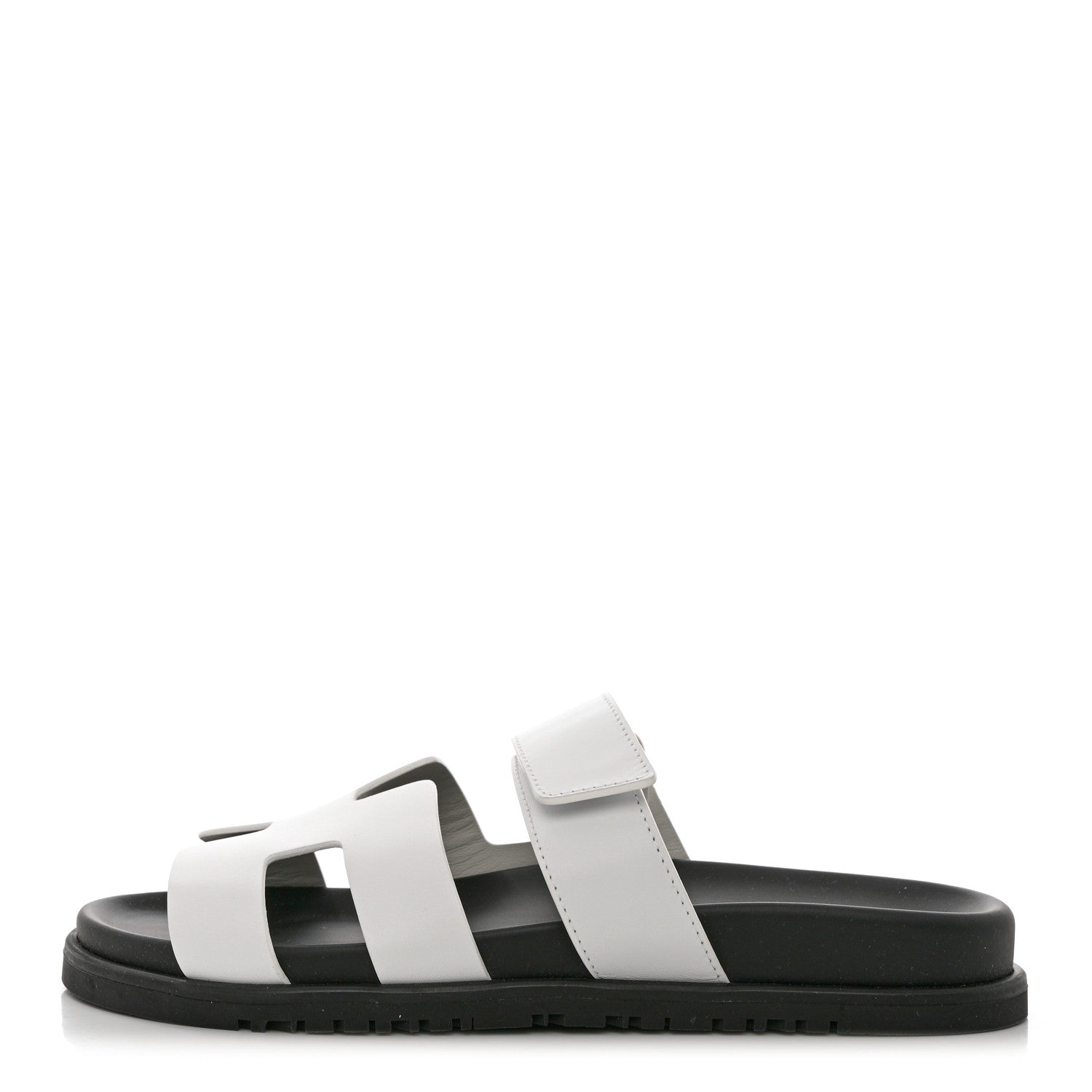Hermes Calfskin Womens Chypre Sandals 39.5 White 1 of 9