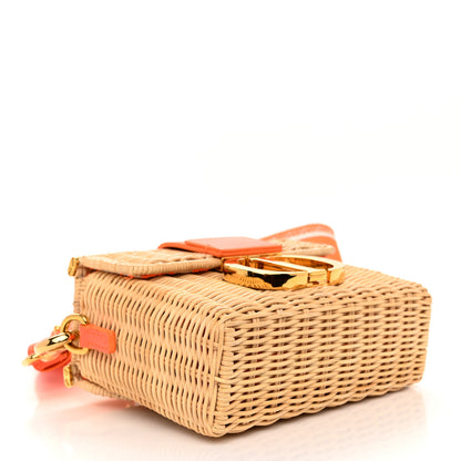 Christian Dior Wicker Oblique 30 Montaigne Box Bag Fluorescent Orange 4 of 11