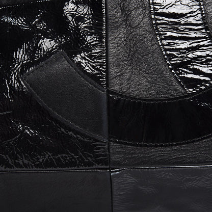 Chanel Patent Patchwork Large Brooklyn Tote Black 16 of 18