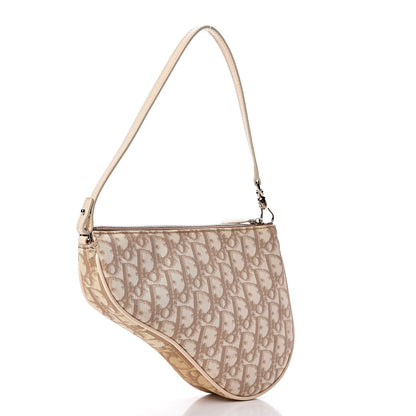 Christian Dior Monogram Vintage Flowers Mini Saddle Bag Beige 3 of 9