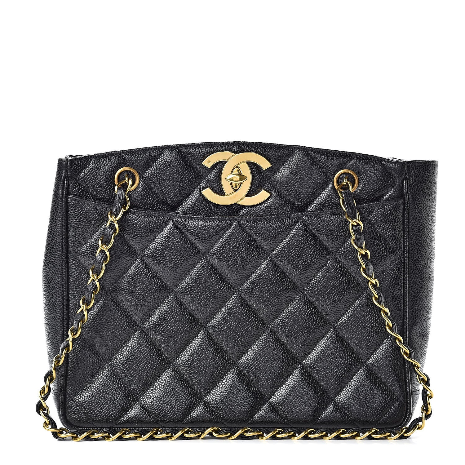Chanel Caviar Quilted Small Tote Black 1 of 14