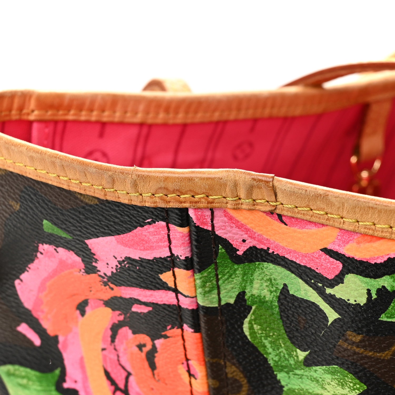 Louis Vuitton Monogram Roses Neverfull MM 12 of 14
