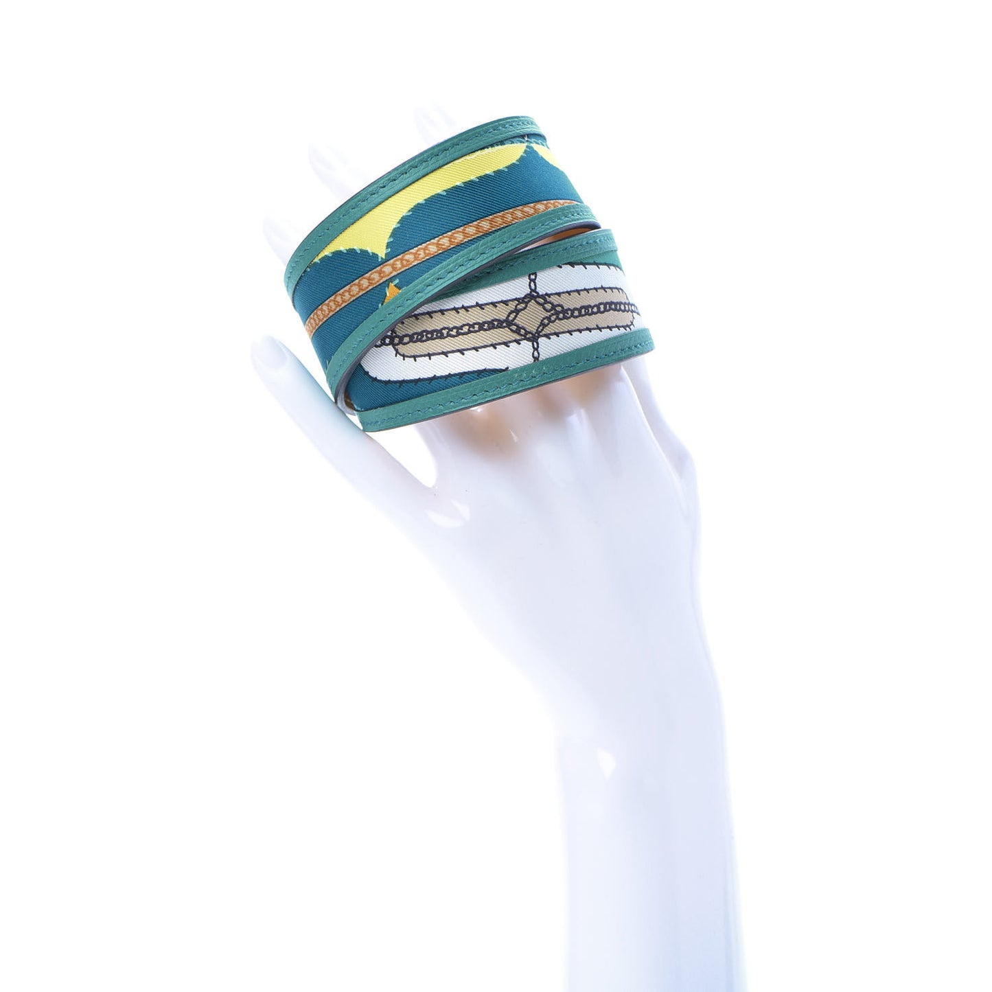 Calfskin Silk Petit H Double Loop Bracelet PM