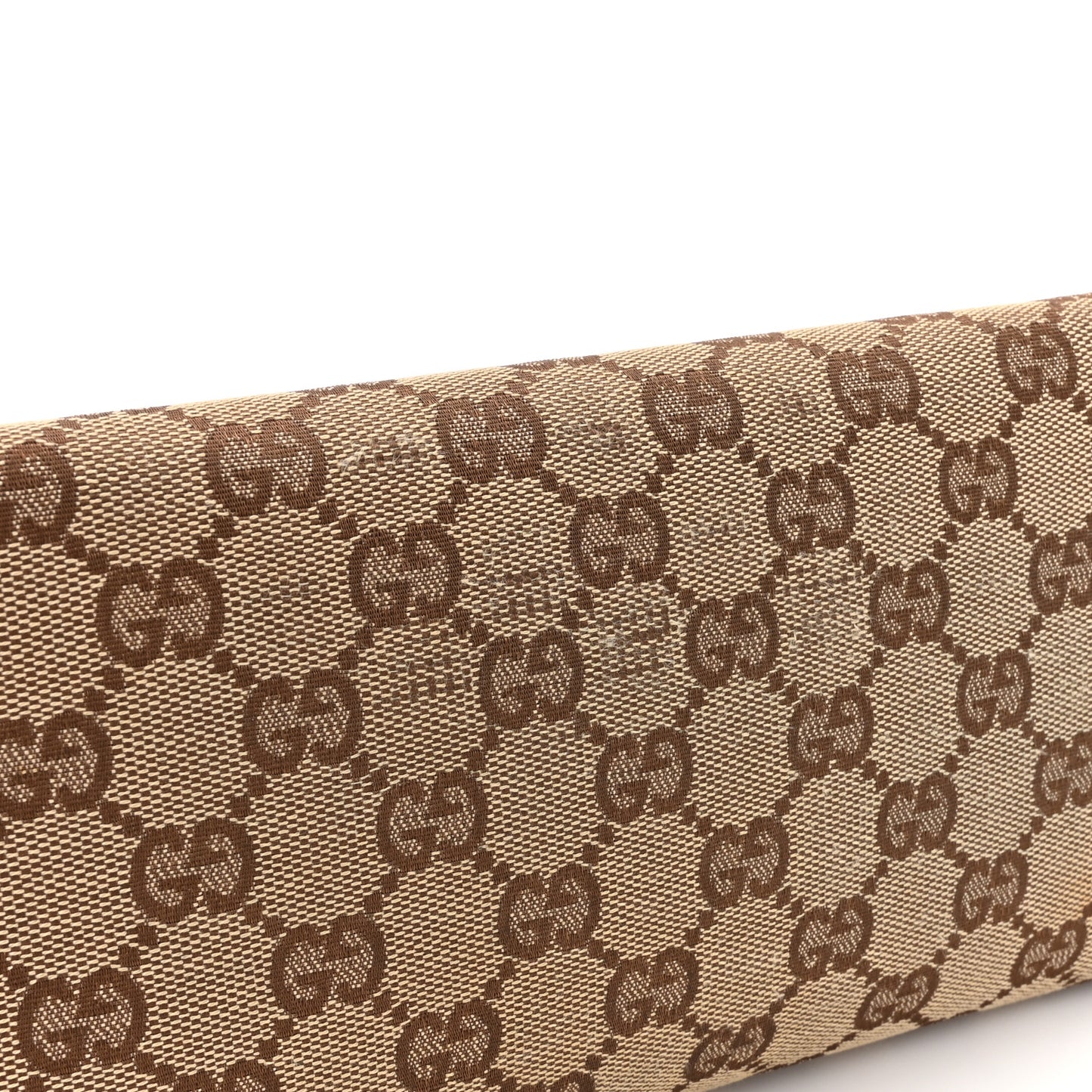 Monogram Bamboo Bar Clutch  Dark Brown