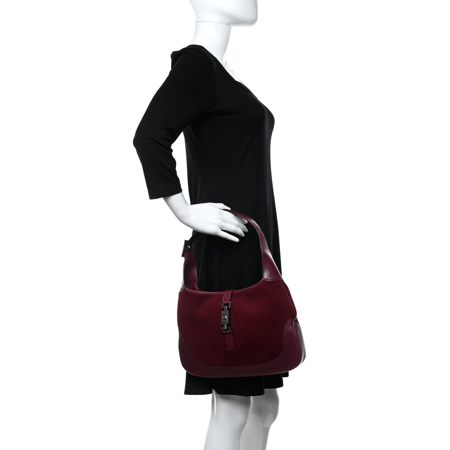 Wool Small Jackie O Hobo Purple