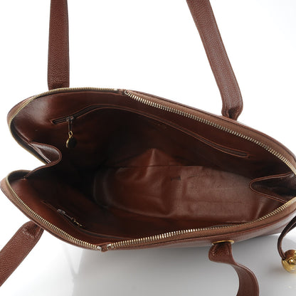 Chanel Caviar Large CC Shoulder Bag Brown 5 of 7