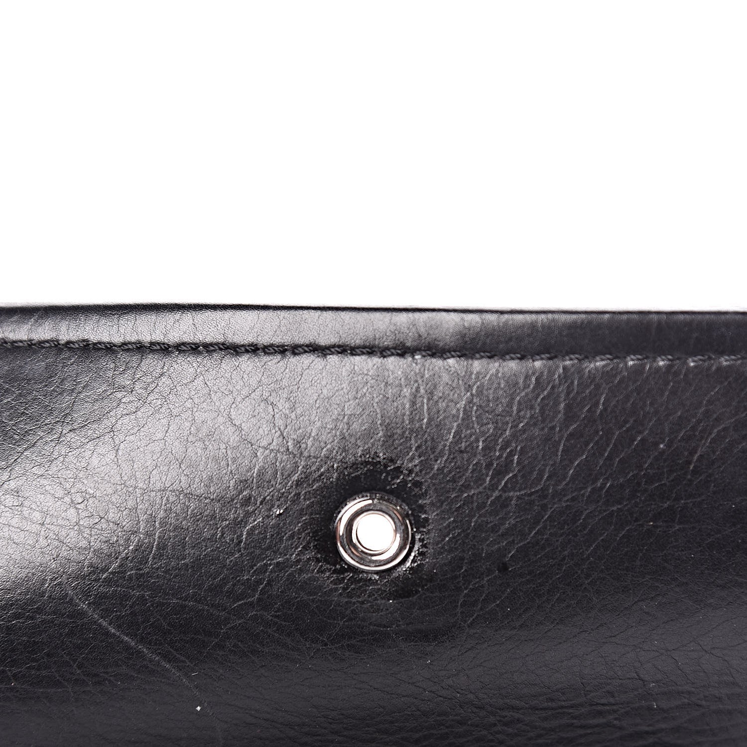 Chanel Washed Calfskin Hamptons Flap Bag Black 7 of 11