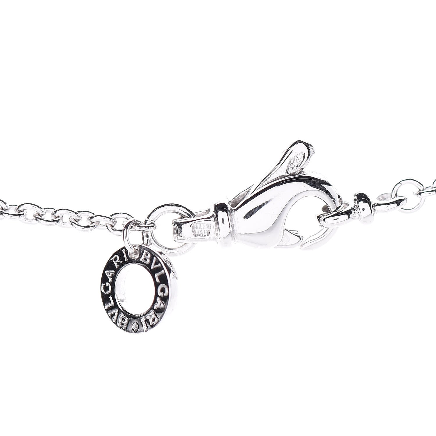 Bulgari 18K White Gold B.Zero1 Pendant Necklace 7 of 7