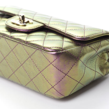 Chanel Iridescent Lambskin Quilted Mini Rectangular Flap Purple 7 of 11