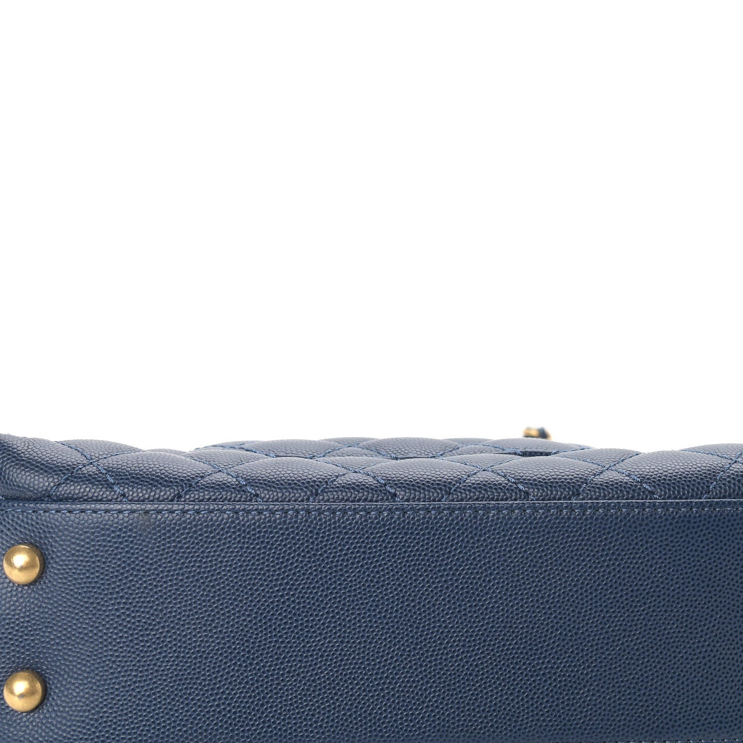 Chanel Caviar Quilted Mini Coco Handle Flap Navy Blue 12 of 12
