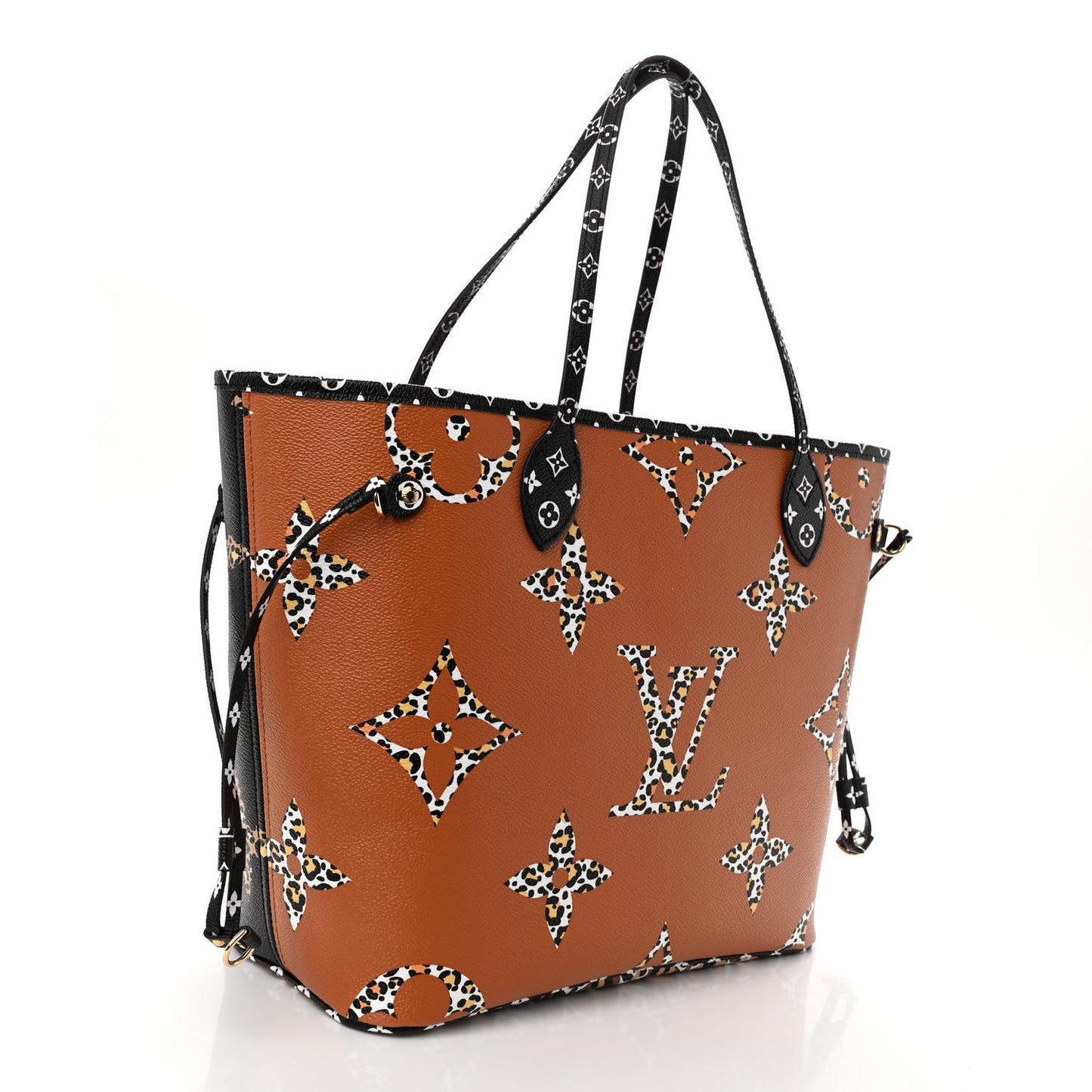 Monogram Giant Jungle Neverfull MM Black