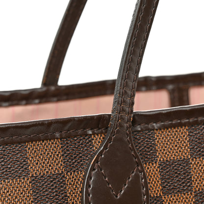 Louis Vuitton Damier Ebene Neo Neverfull MM Rose Ballerine 13 of 14