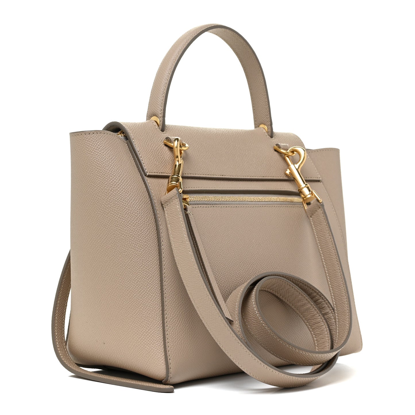 Grained Calfskin Micro Belt Bag Light Taupe