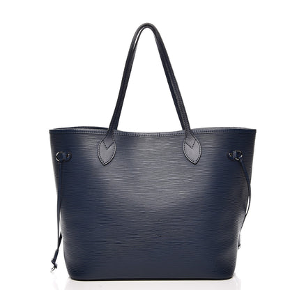 Louis Vuitton Epi Neverfull MM Indigo 3 of 18