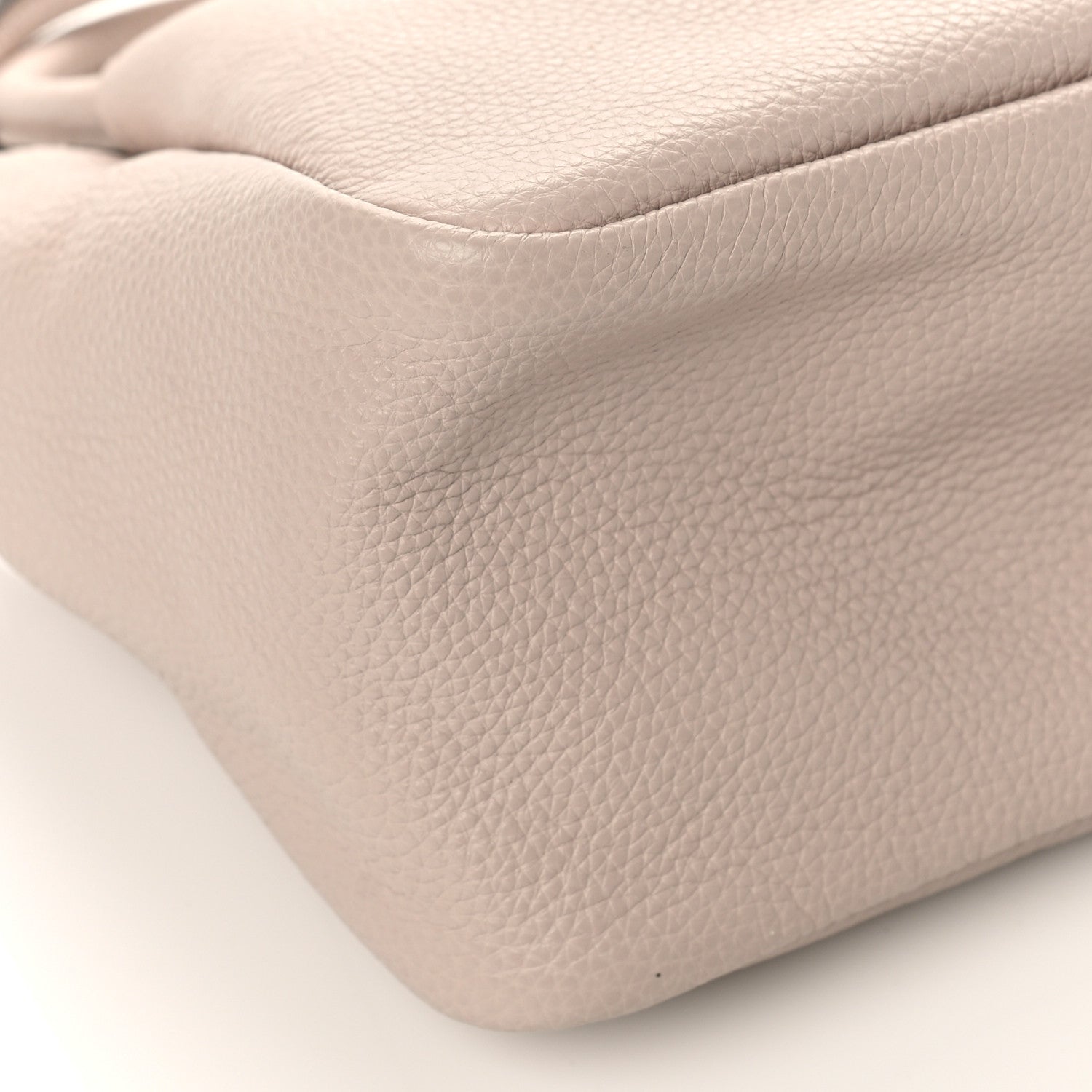 Prada Vitello Daino Soft Small Zippered Top Handle Bag Ninfea 7 of 8