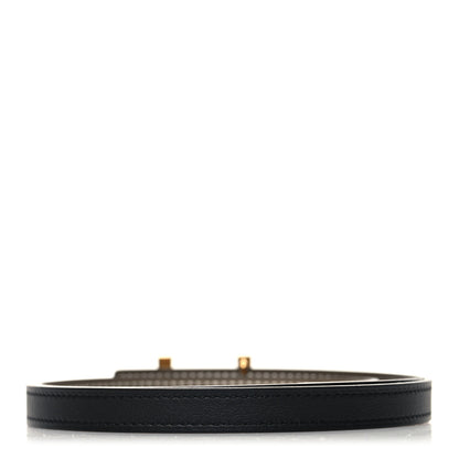 Hermes Swift Epsom 13mm Focus Belt Black Etoupe 2 of 5