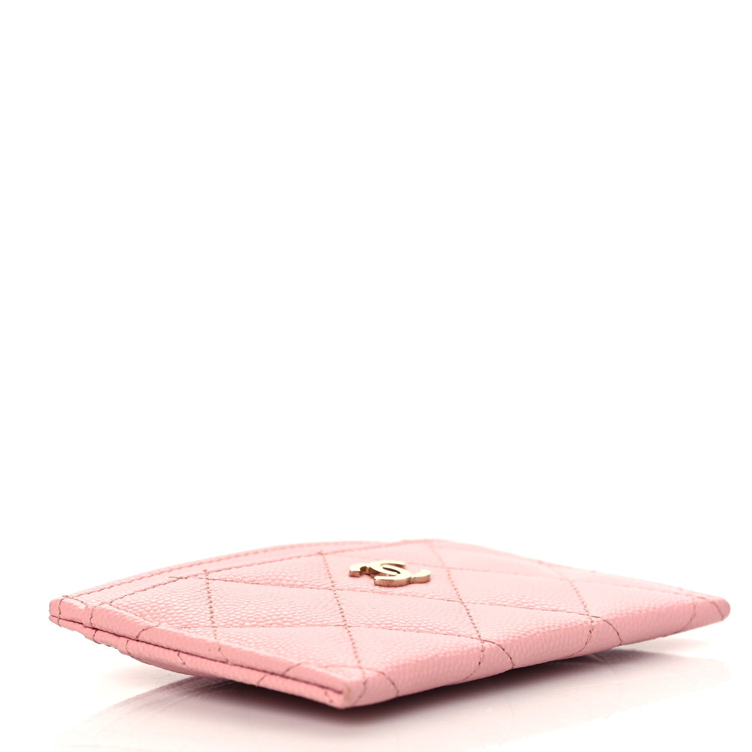 Chanel Caviar Quilted Card Holder Pink 4 of 8
