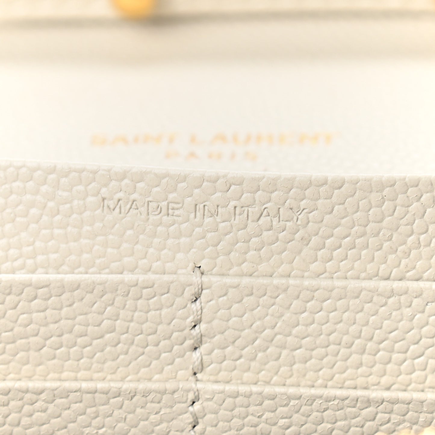 Grain De Poudre Mixed Matelasse Triquilt Monogram Chain Wallet Crema Soft